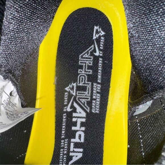 Nike Alpha Menace Elite 3 Football Cleats Black Iron Grey White Size 13 main image 9